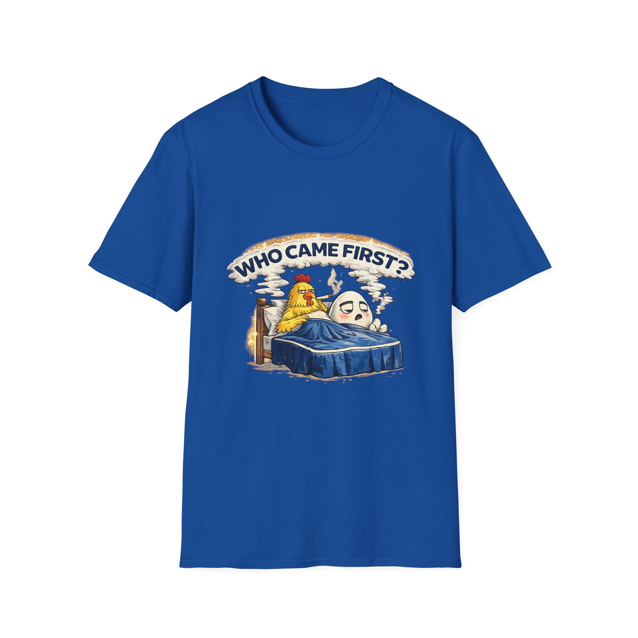 Who Came First, the Chicken or the Egg? T-Shirt — Funny Retro Chicken & Egg Graphic Tee