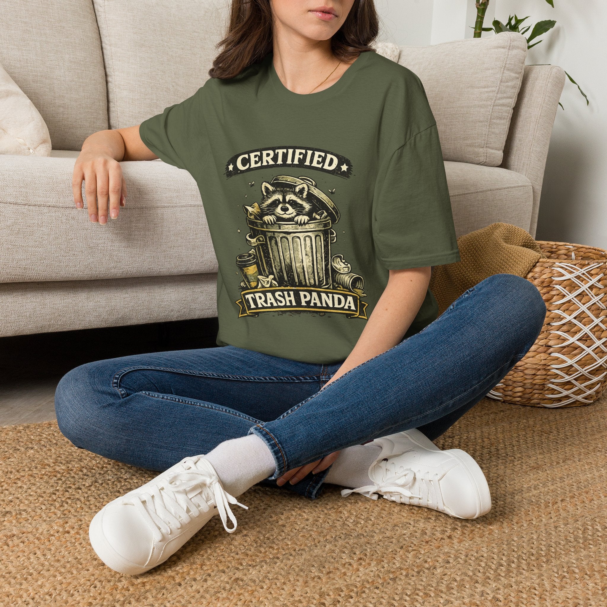 Certified Trash Panda T-Shirt — Funny Raccoon Graphic Tee