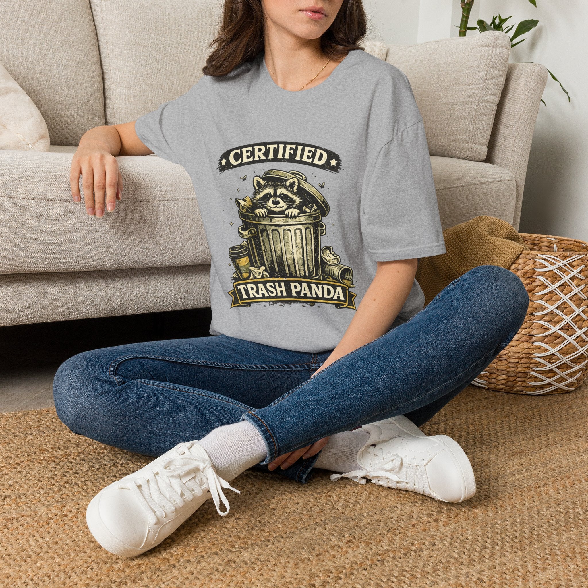 Certified Trash Panda T-Shirt — Funny Raccoon Graphic Tee