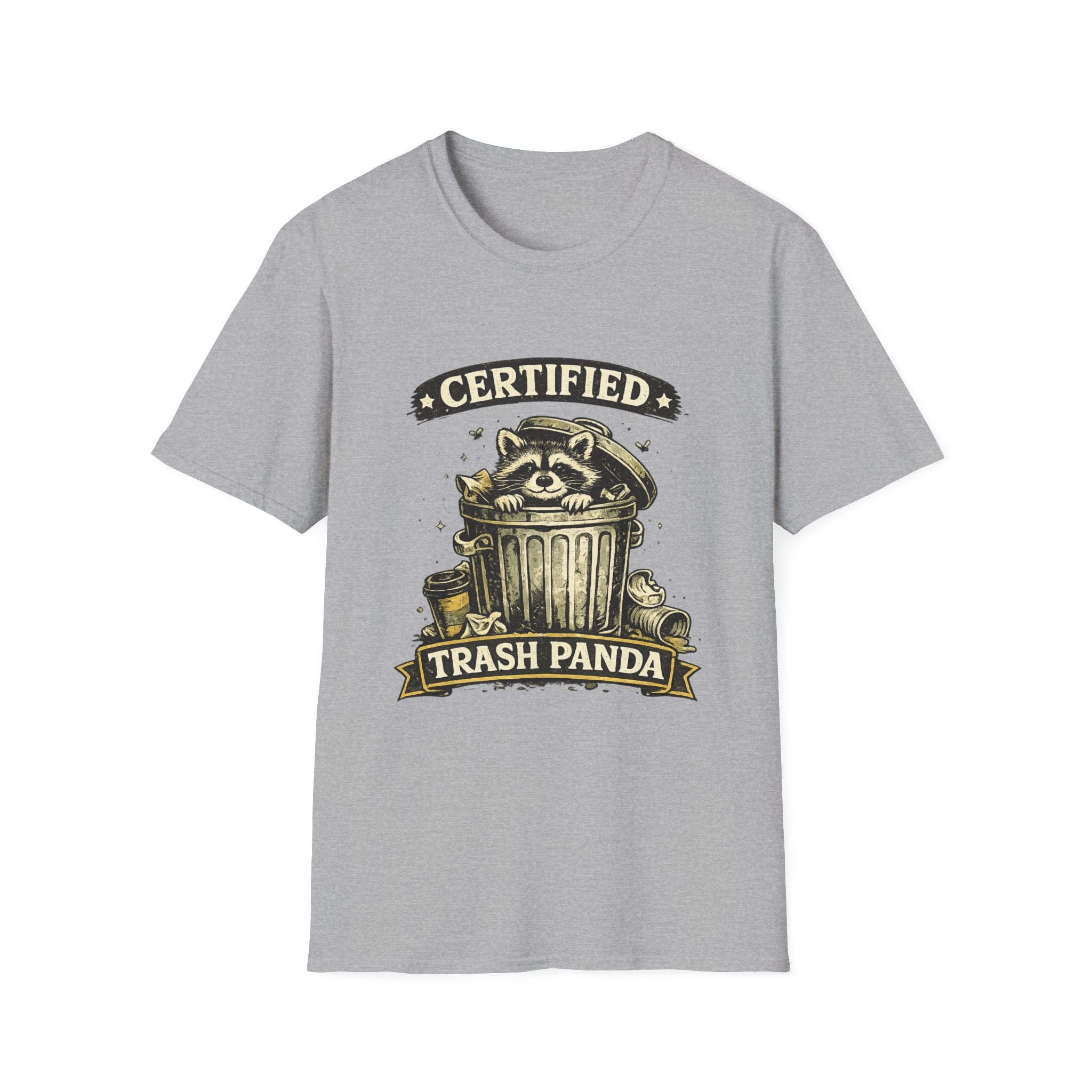 Certified Trash Panda T-Shirt — Funny Raccoon Graphic Tee