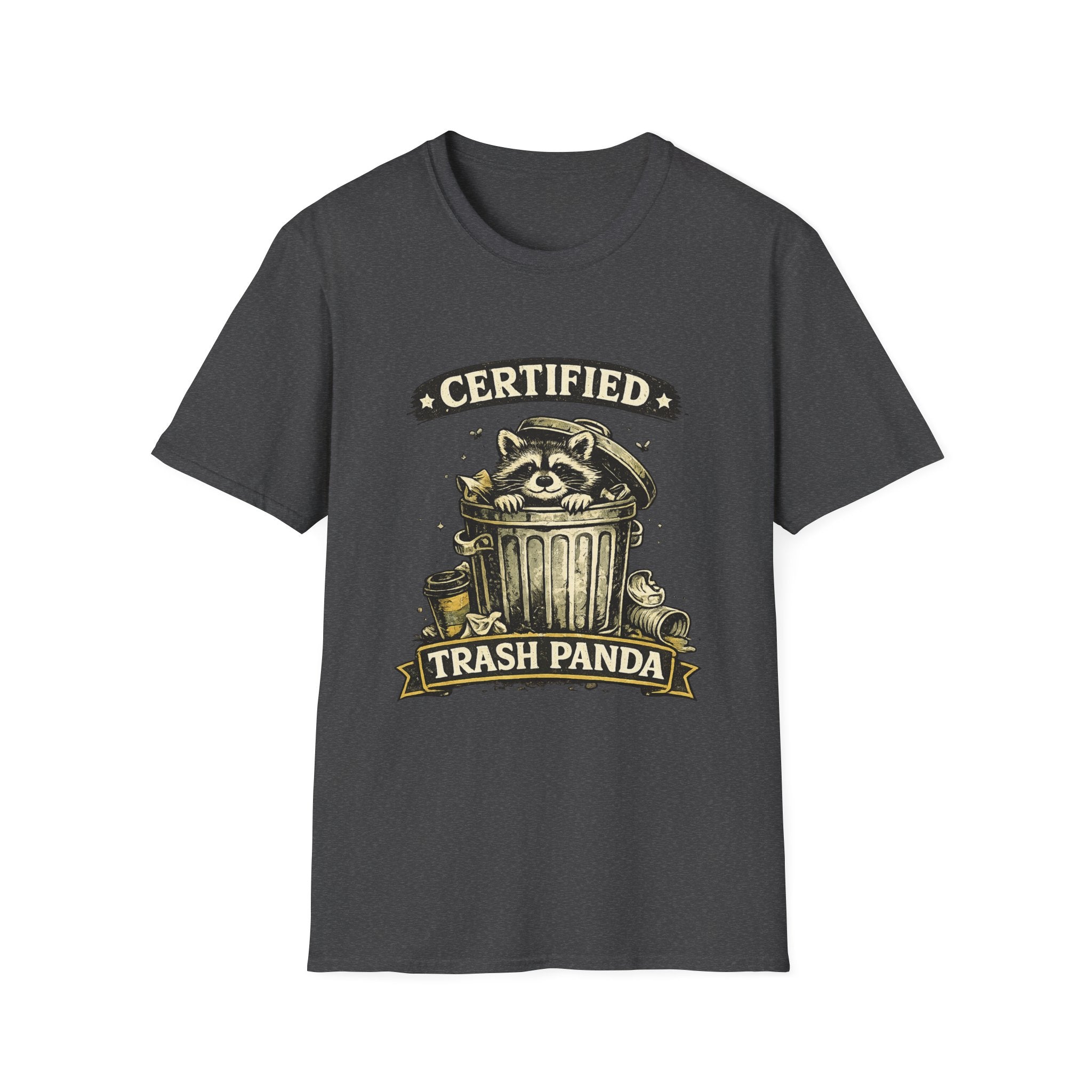 Certified Trash Panda T-Shirt — Funny Raccoon Graphic Tee