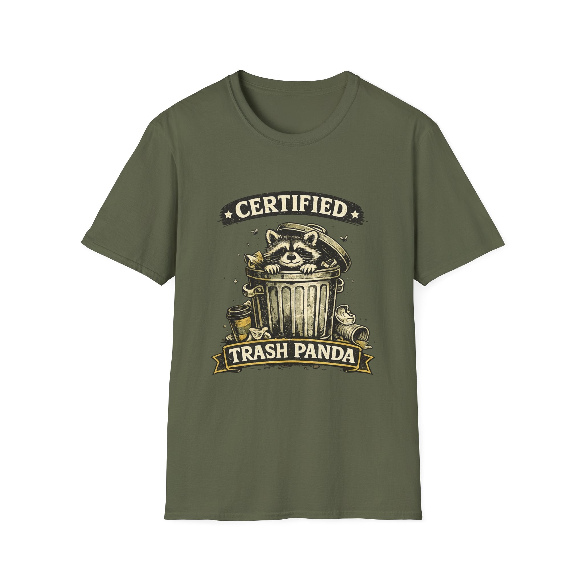 Certified Trash Panda T-Shirt — Funny Raccoon Graphic Tee