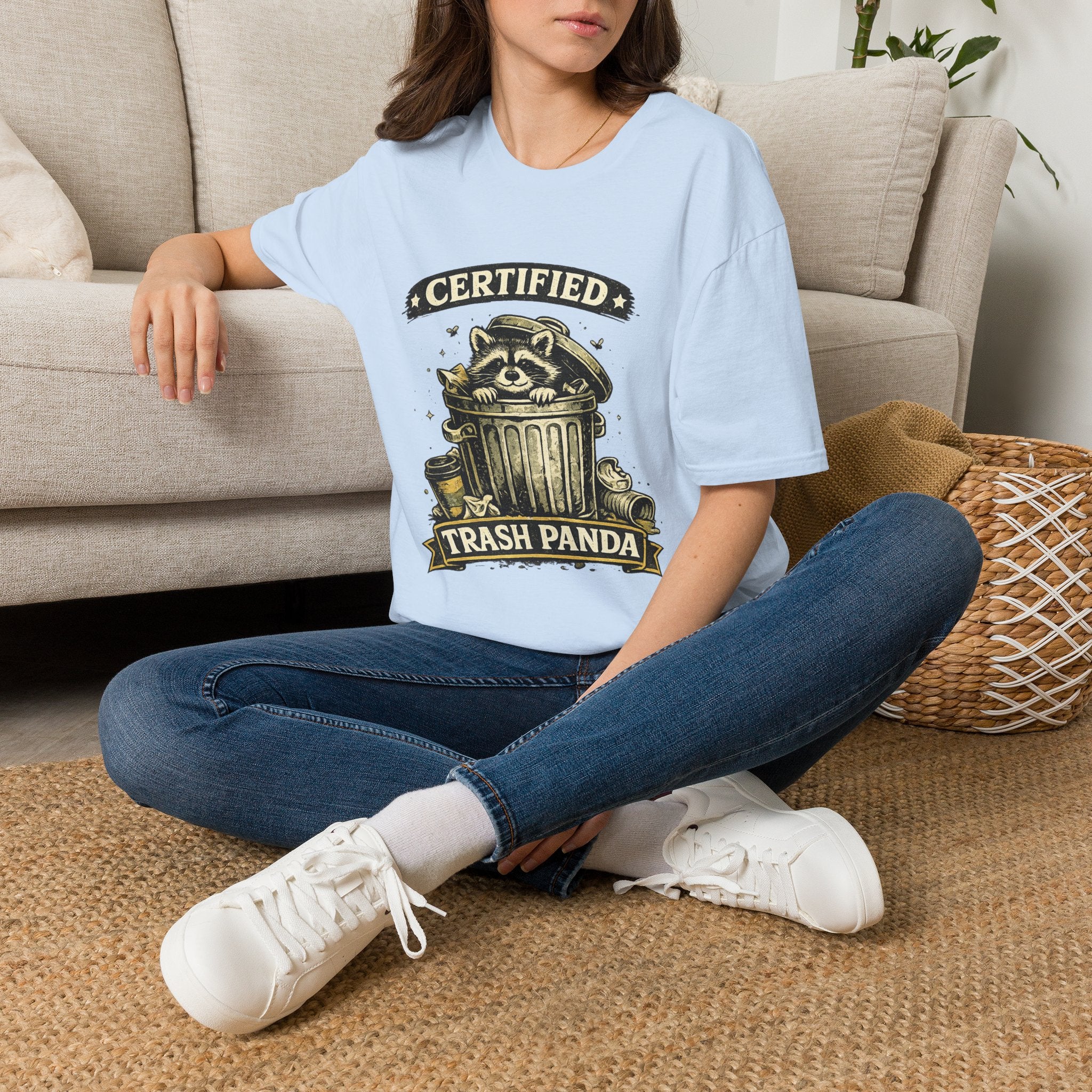 Certified Trash Panda T-Shirt — Funny Raccoon Graphic Tee