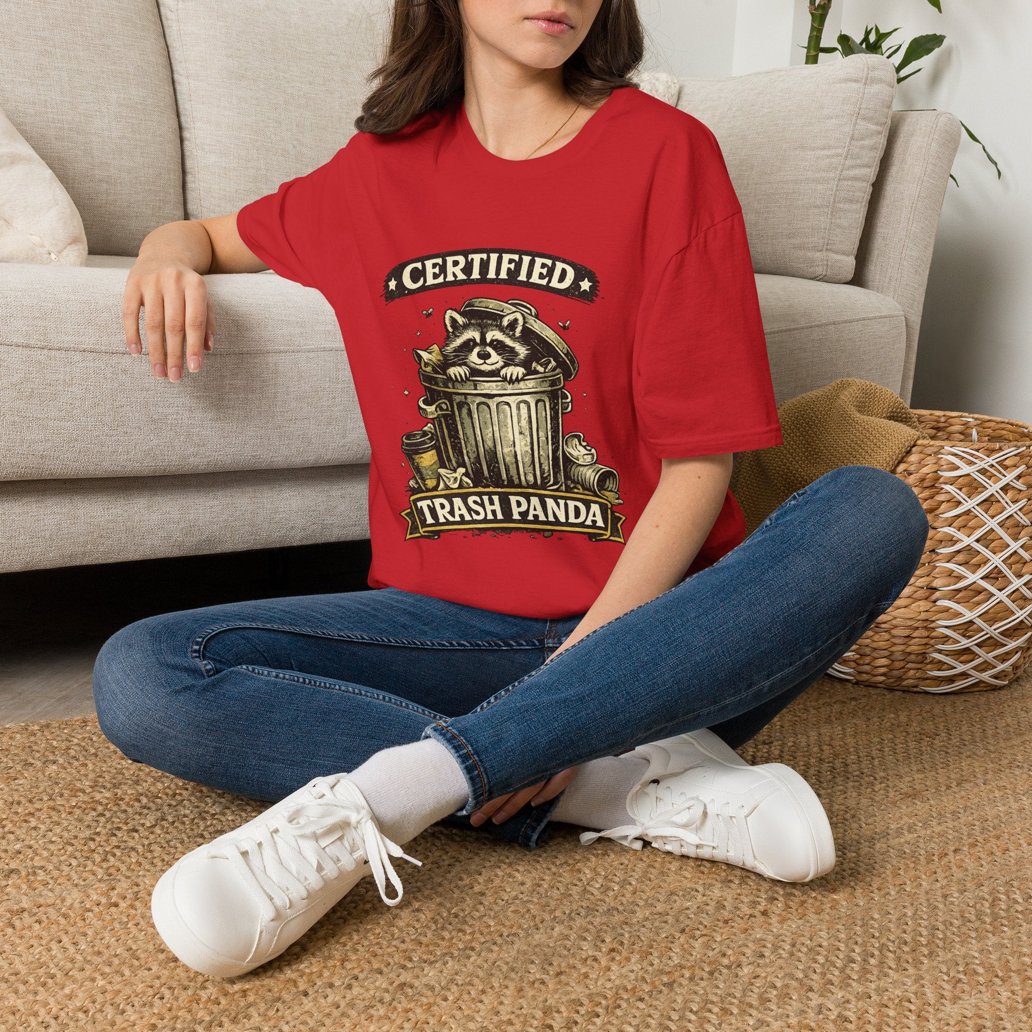 Certified Trash Panda T-Shirt — Funny Raccoon Graphic Tee