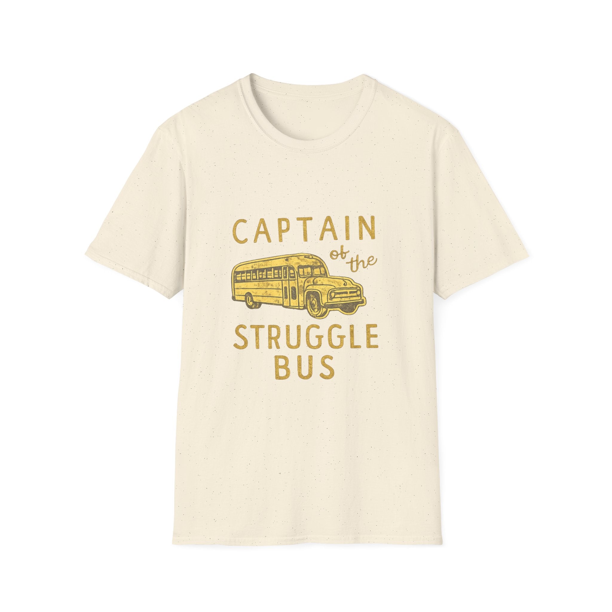 Captain of the Struggle Bus T-Shirt — Funny Retro School Bus Graphic Tee for Teachers & Parents