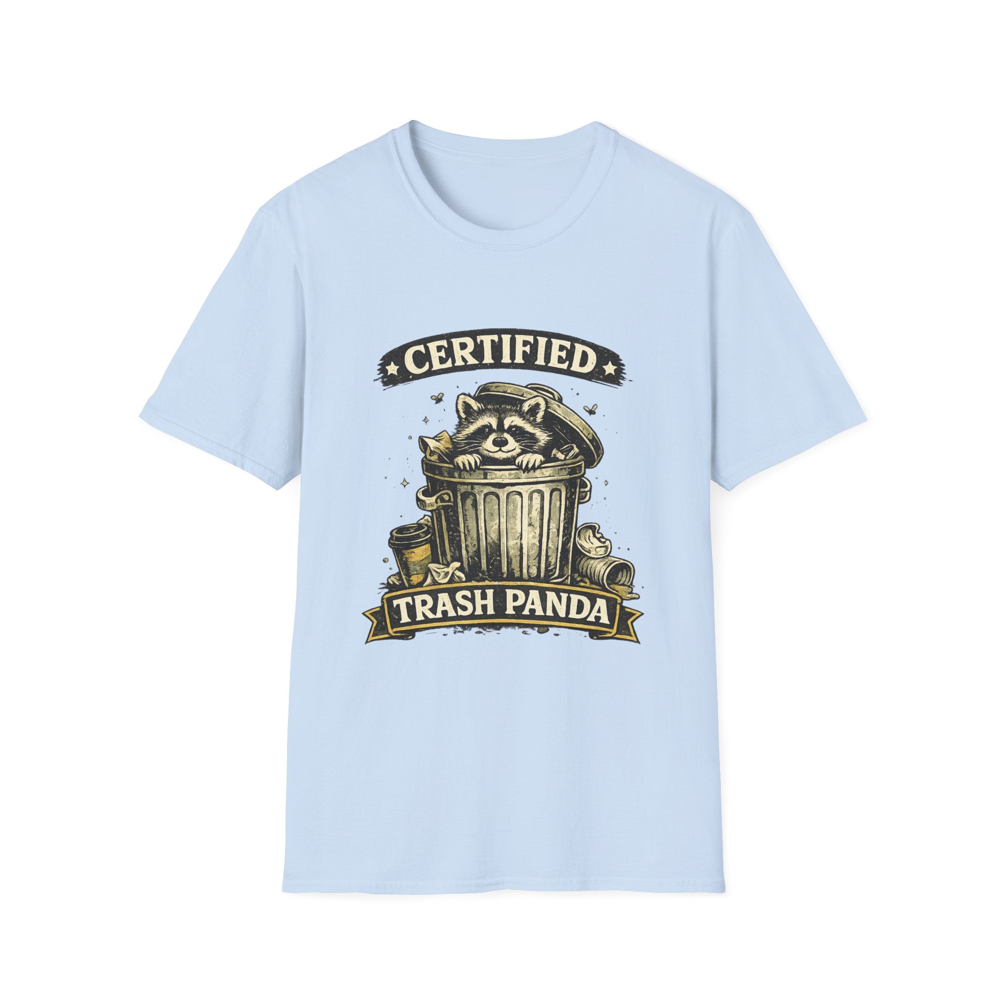 Certified Trash Panda T-Shirt — Funny Raccoon Graphic Tee